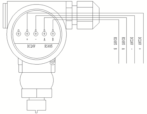 智能消防水源液位變送器接線(xiàn)圖